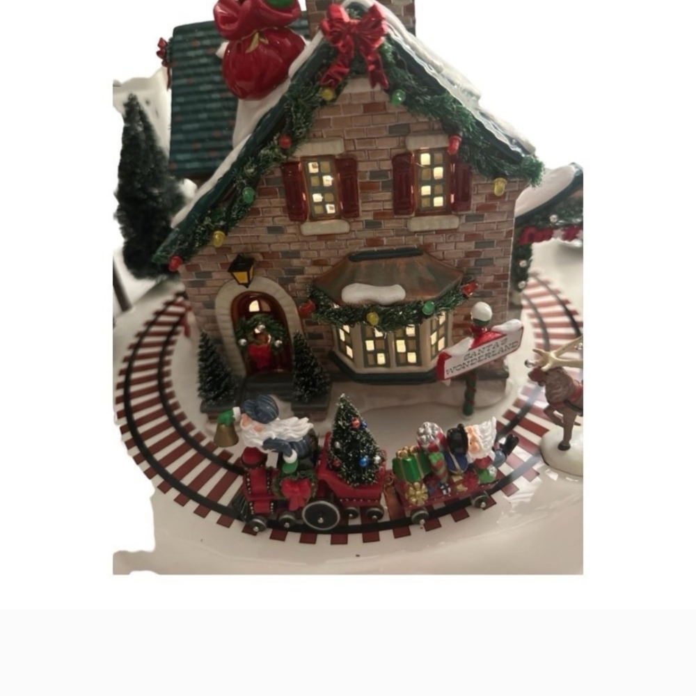 Department 56 Holiday Village with Train and Snowy Accents - Picture 2 of 16